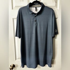 Anderson Ord Performance Apparel Golf Polo Shirt Blue  Striped Mens Size XL